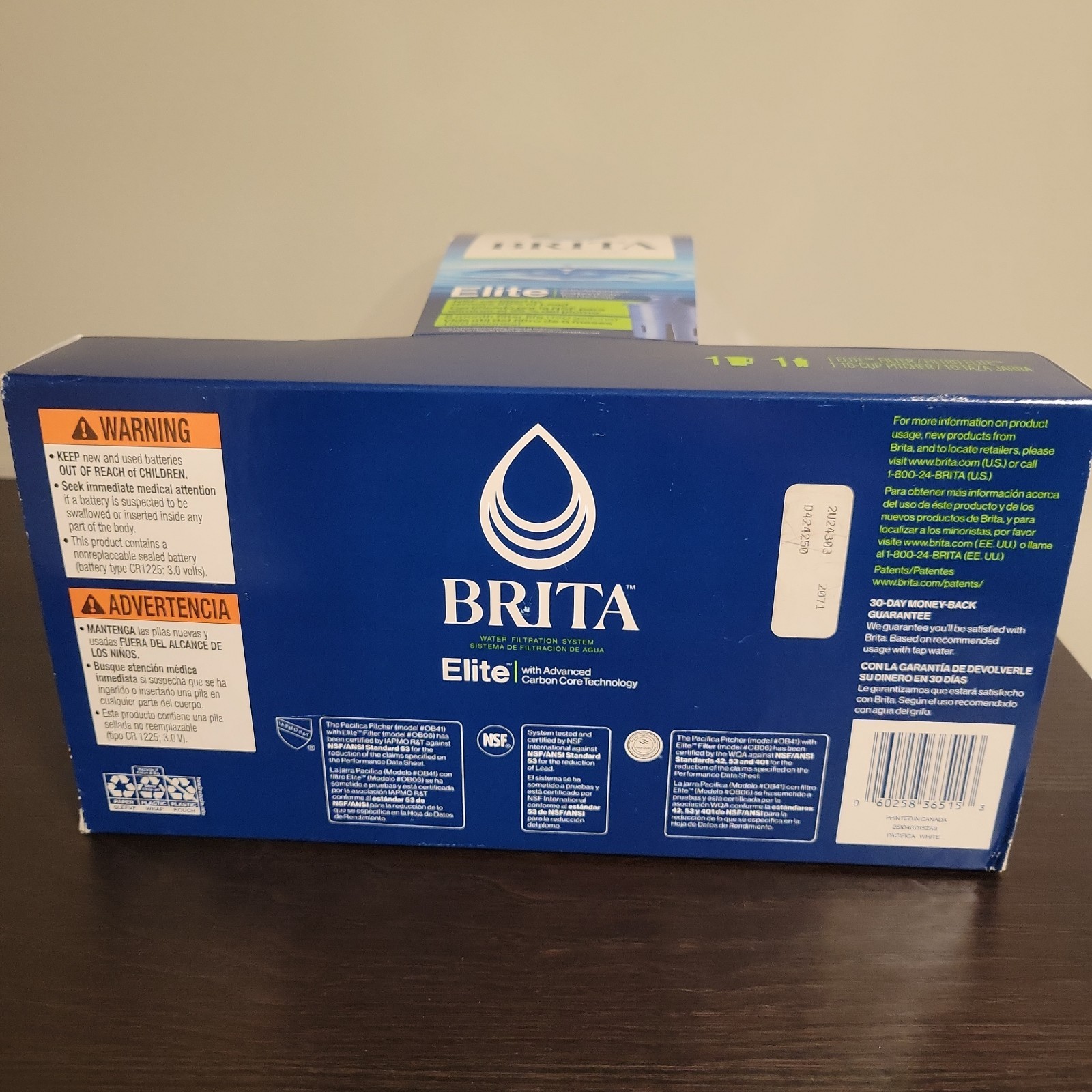 Brita Elite Large 10 Cup Water Filter Pitcher & 6 Month Filter NEW SEALED