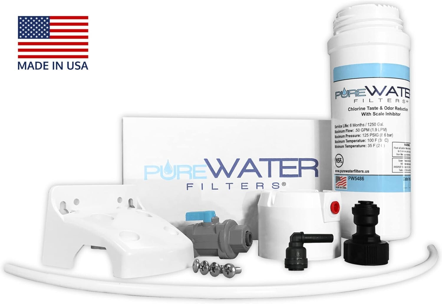 Deluxe Water Filter Kit for Keurig Commercial Plumbable Single Serve Brewers