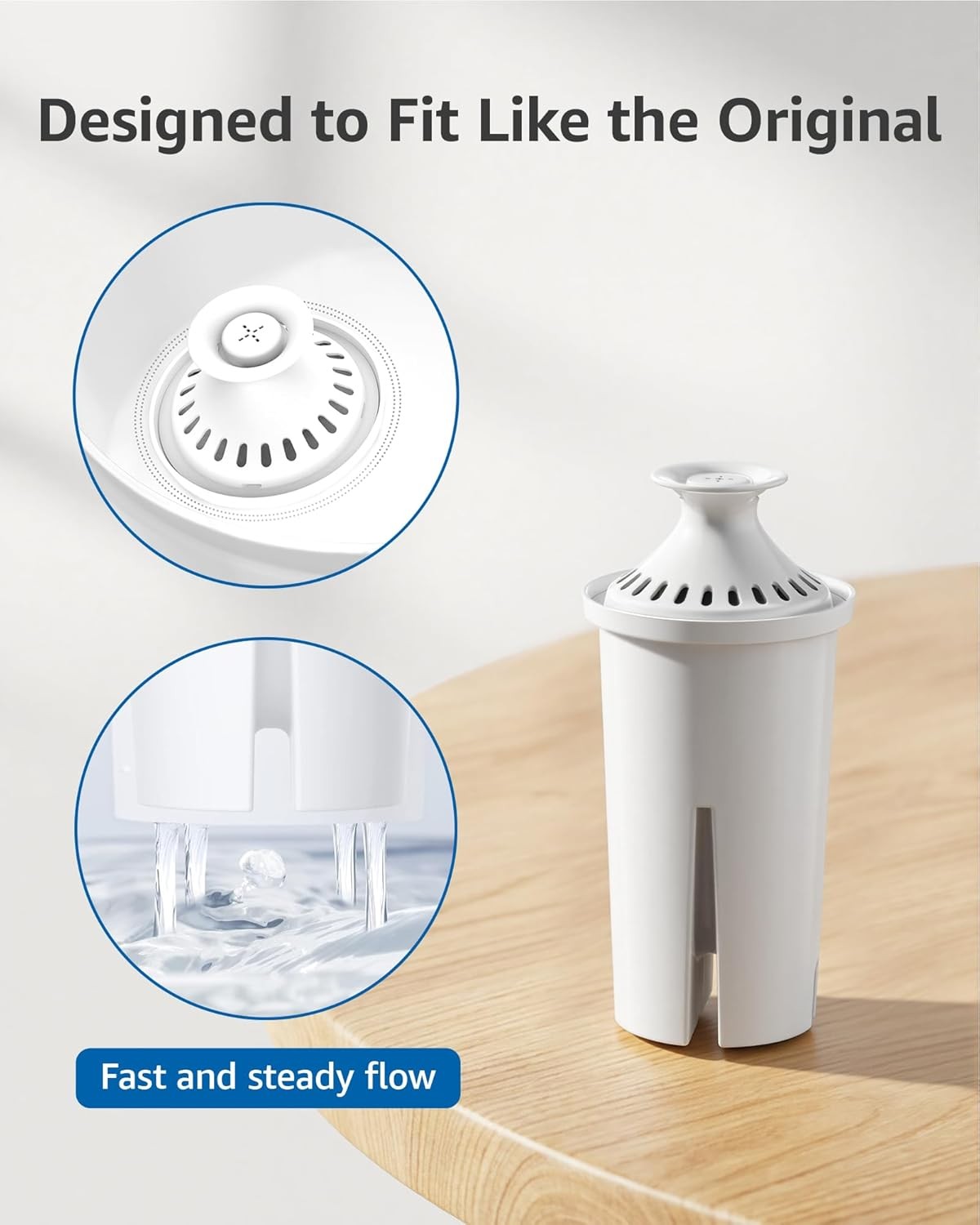 Replacement for Brita Classic 35557,OB03,Mavea 107007 by FilterLogic NSF Filter