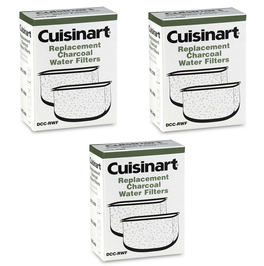 Cuisinart DCC-RWF Replacement Water Filters, 6-Pack OEM in Retail Box