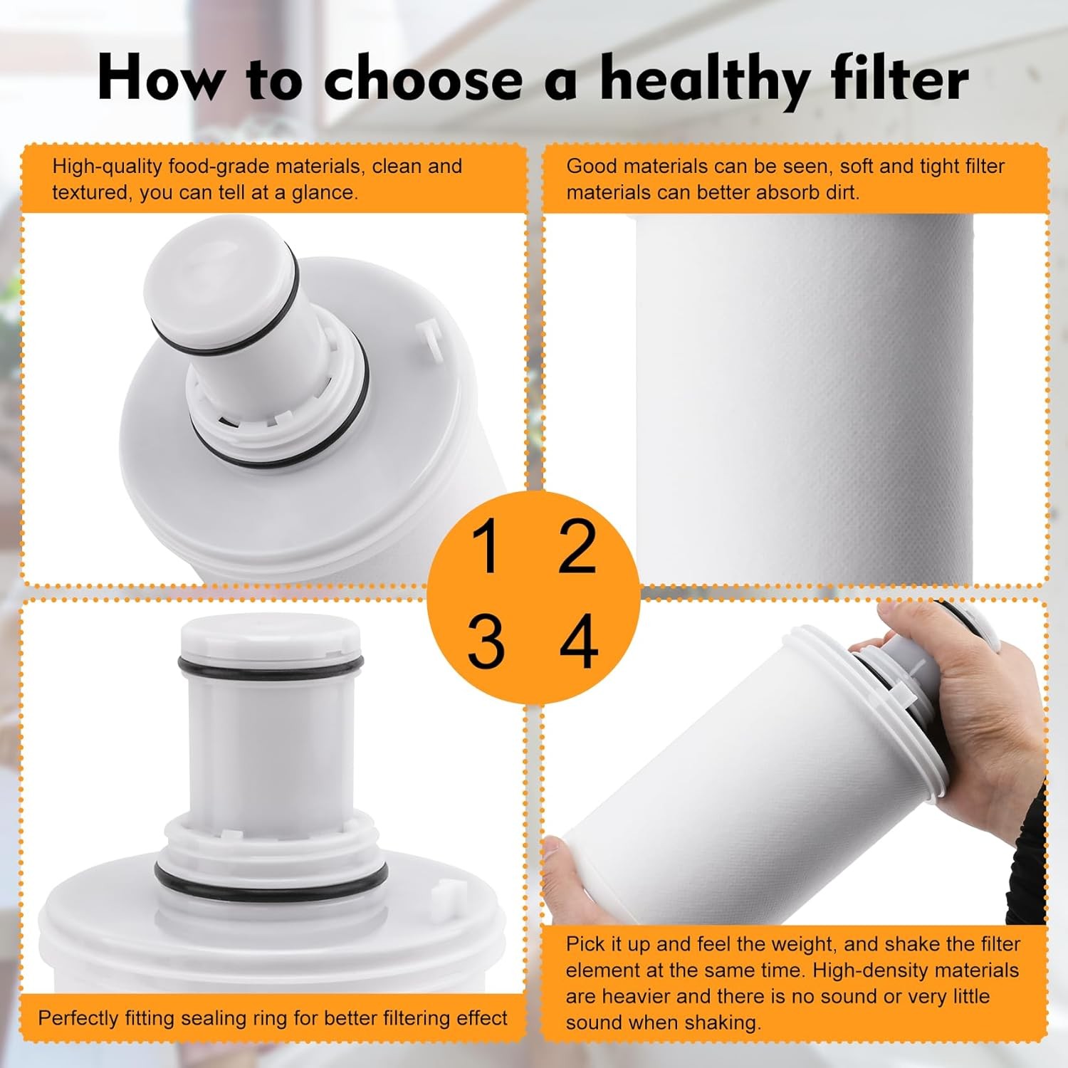 100186 Water Filter Replacement for Amway eSpring Purifier CTC Carbon 1yr
