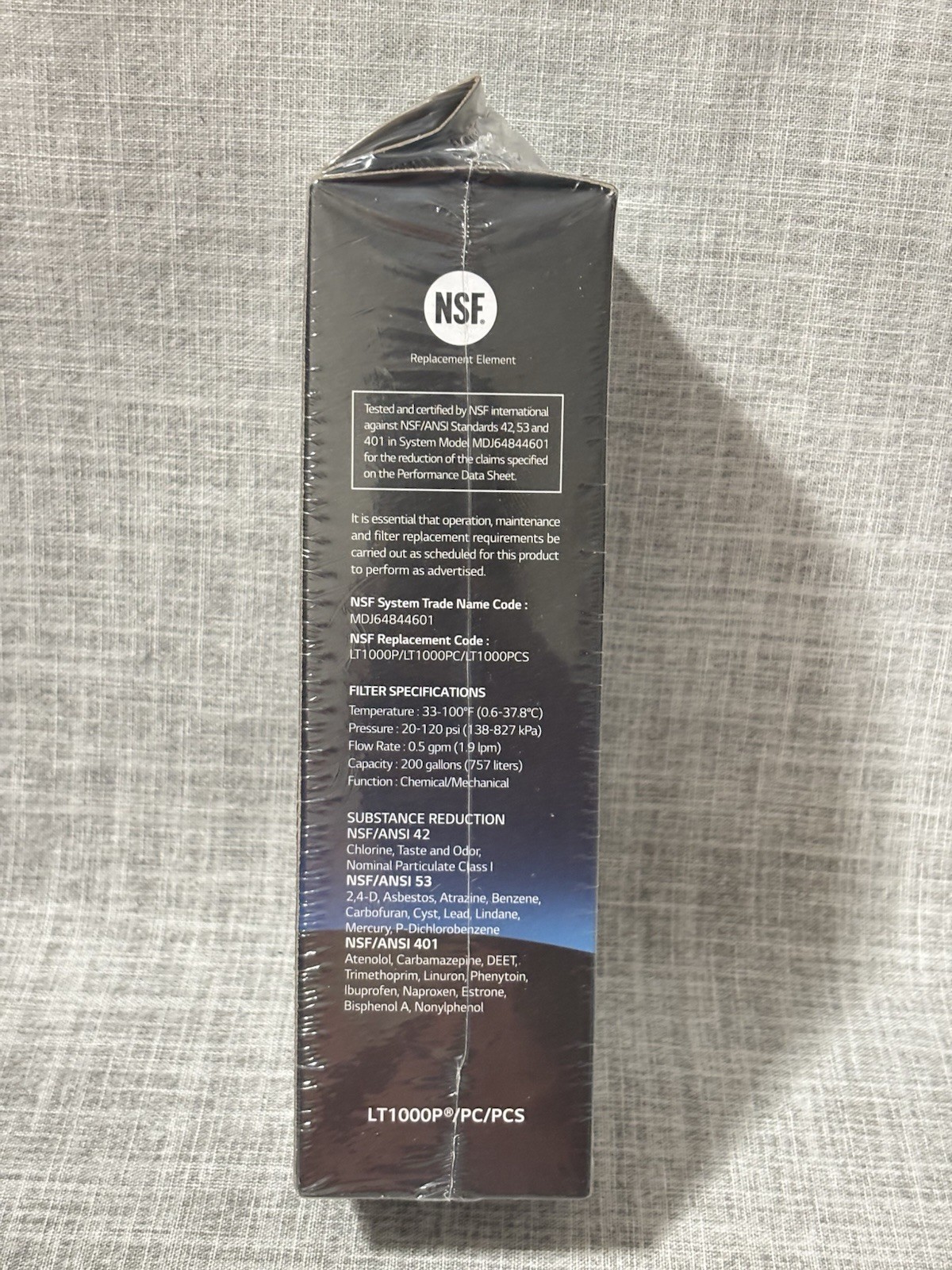LG LT1000P Water Filter Replacement Cartridge ADQ747935