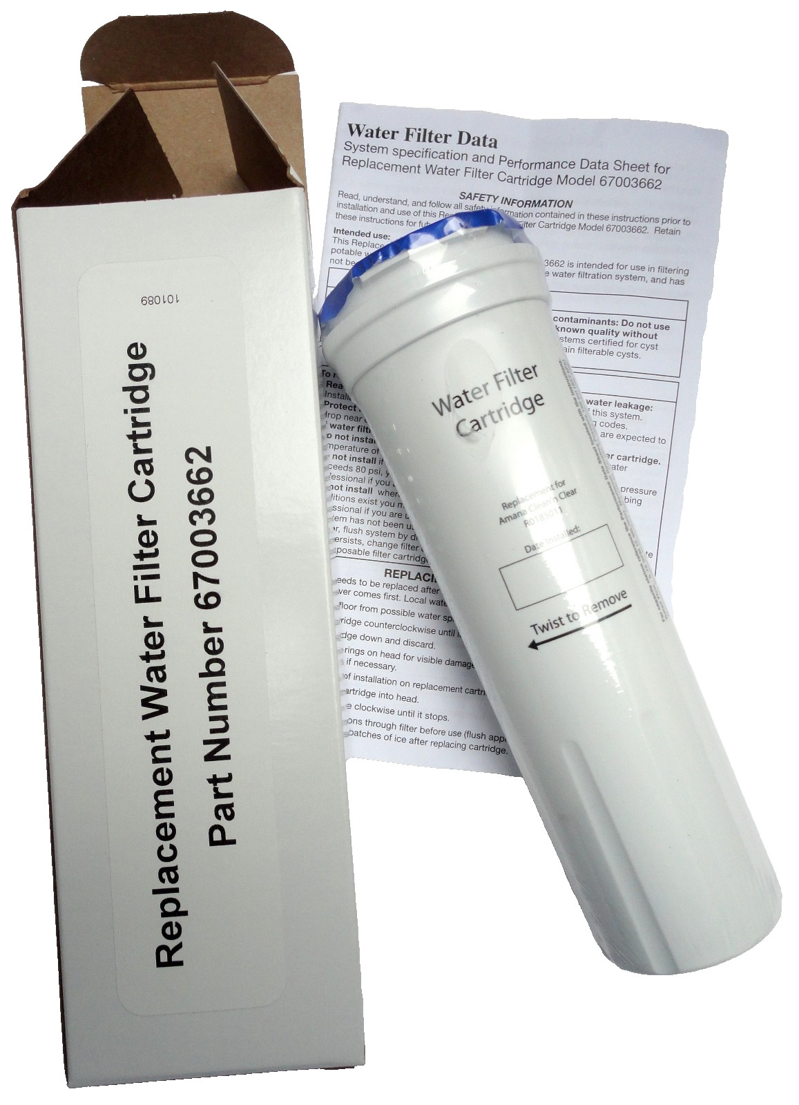 fridge water filter replace Fisher Paykel, Clean n Clear, 67003662 836848 836860