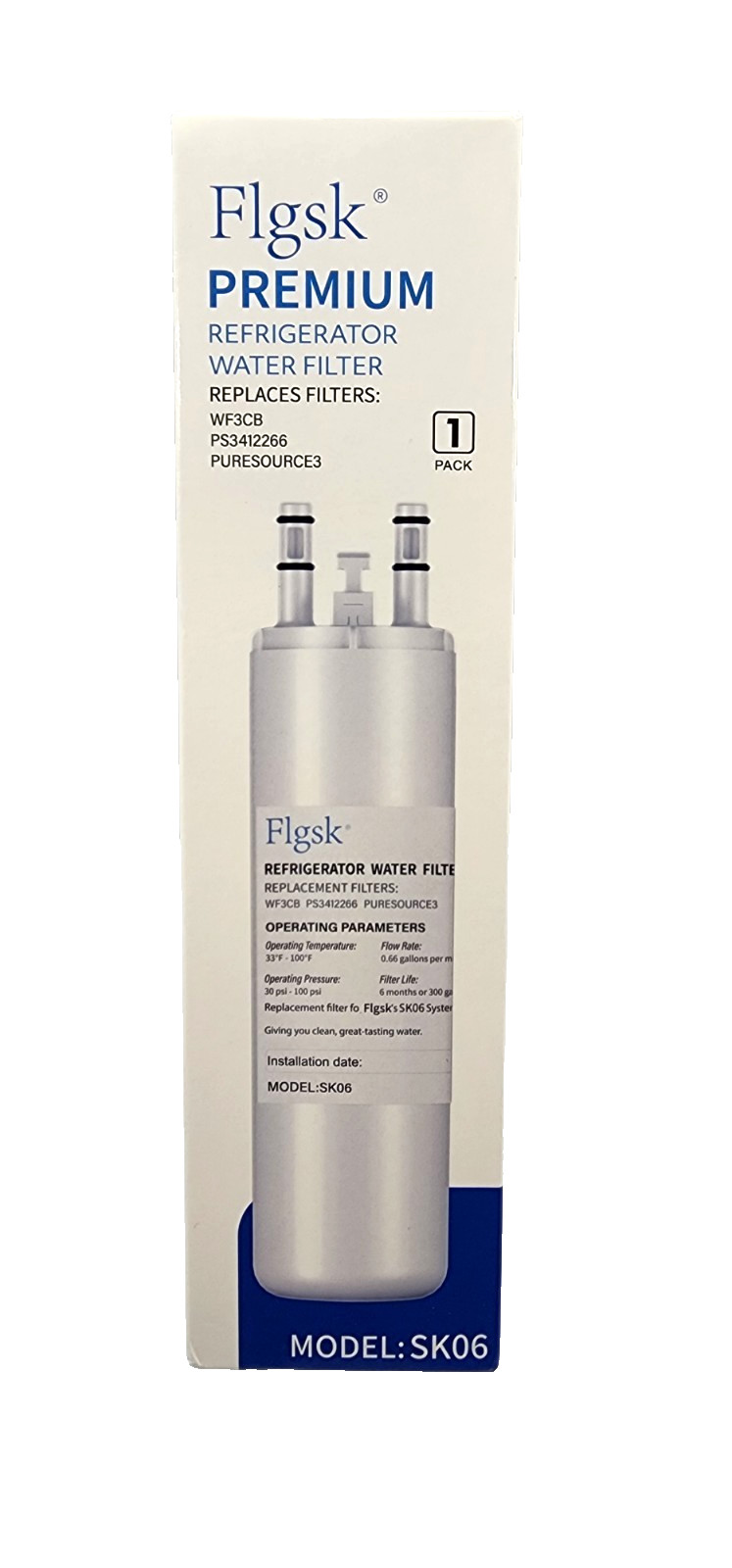 4 Pack for Frigidaire WF3CB, Pure Source 3, WF425, 706465 Water Filter Replaceme