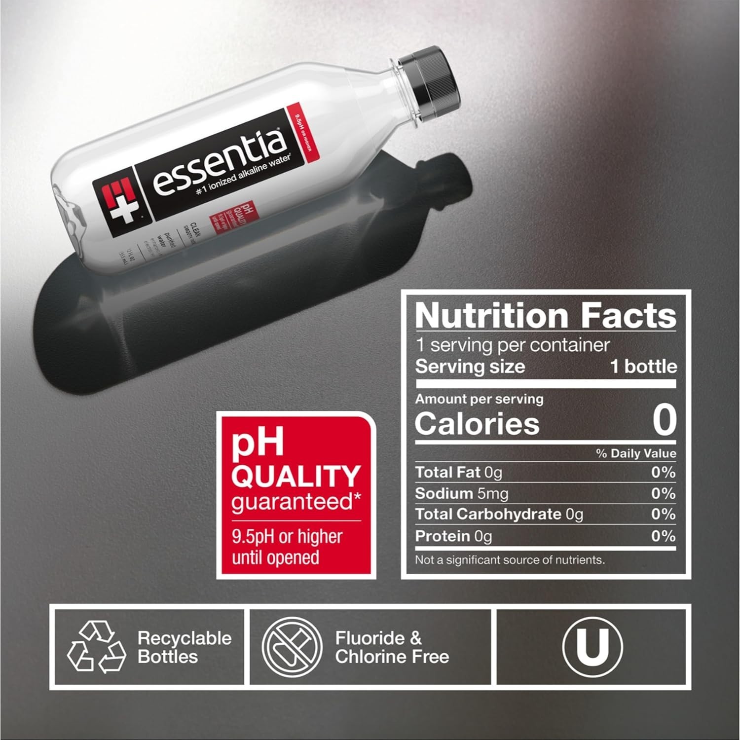 BPA-Free Essentia Water, 12 Fl Oz Each, 12 Pack – Perfect For Everyday Hydration