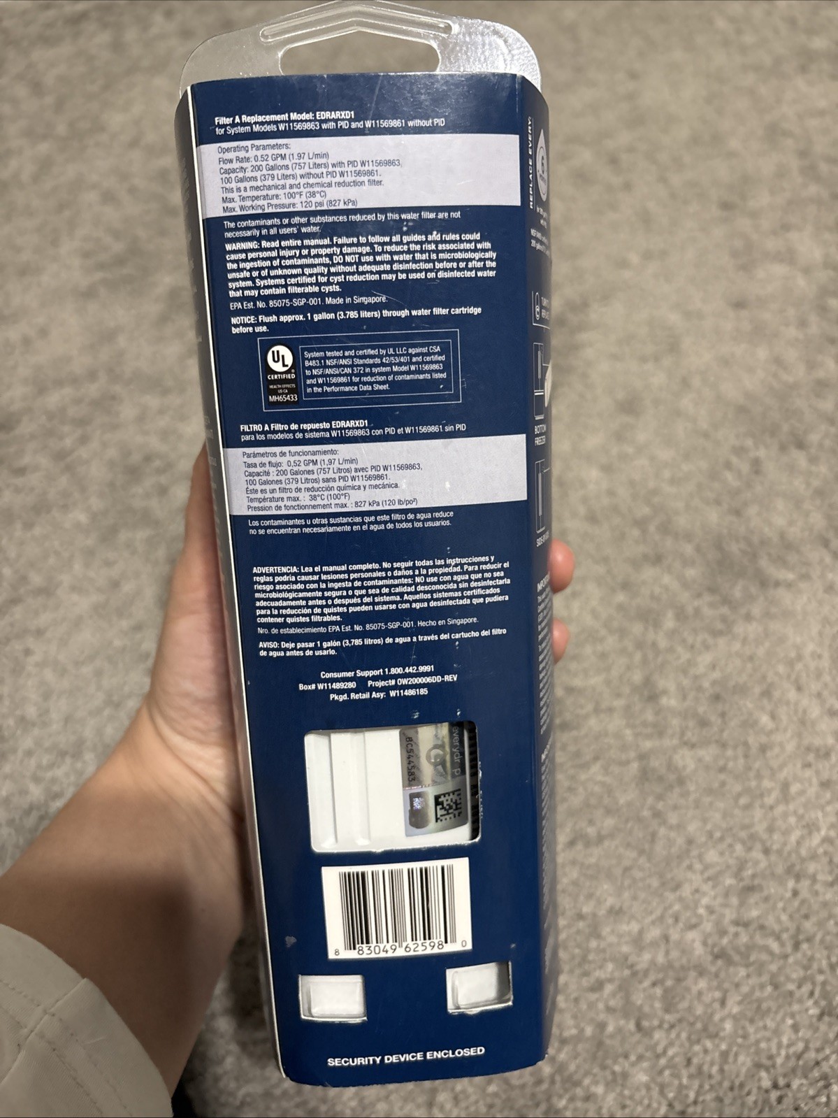 EveryDrop Filter EDRARXD1 (Filter A) Genuine OEM