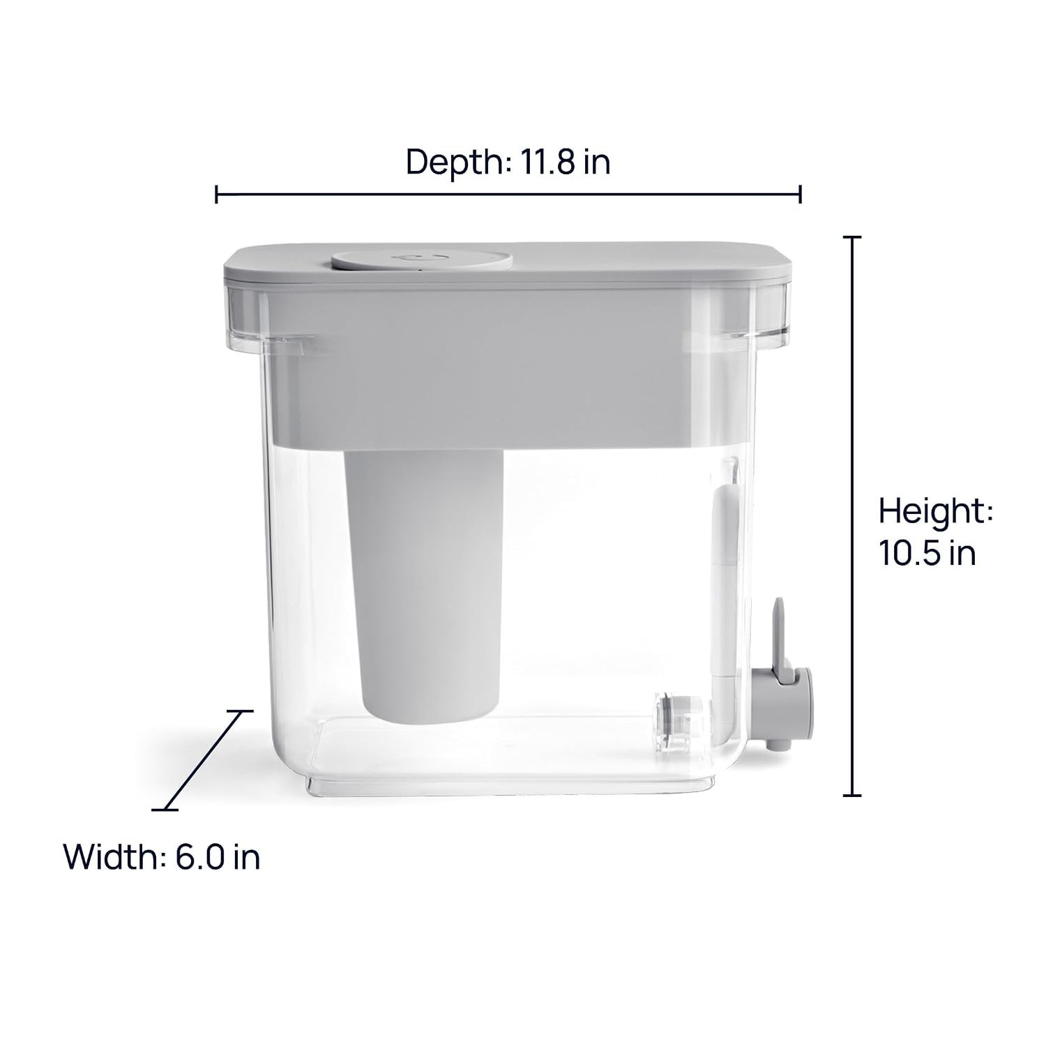 with ZeroWater Technology 23-Cup Water Filter Dispenser – Includes 5-Stage Ad…