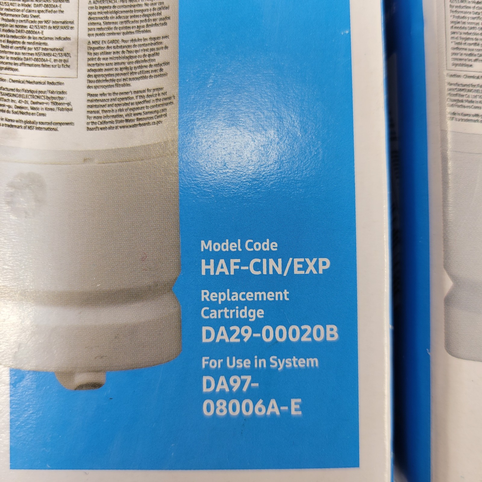 2 PACK Samsung DA29-00020B HAF-CIN/EXP Refrigerator Water Filter