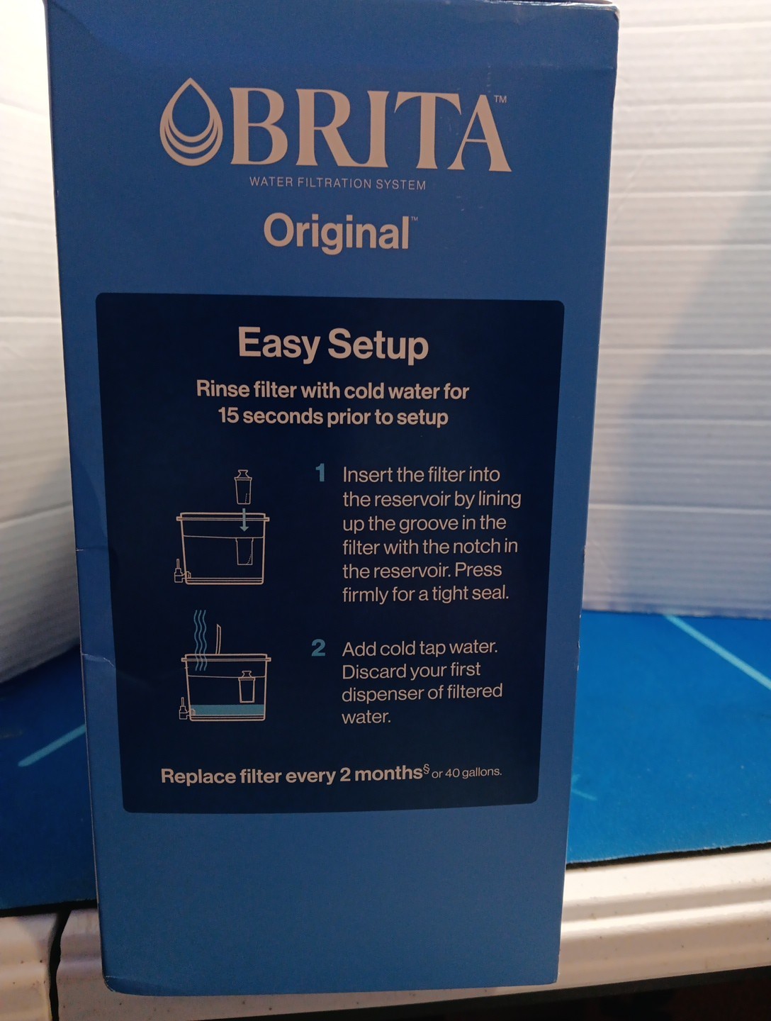 Brita Extra Large 27-Cup Filtered Water Dispenser with Filter – Gray