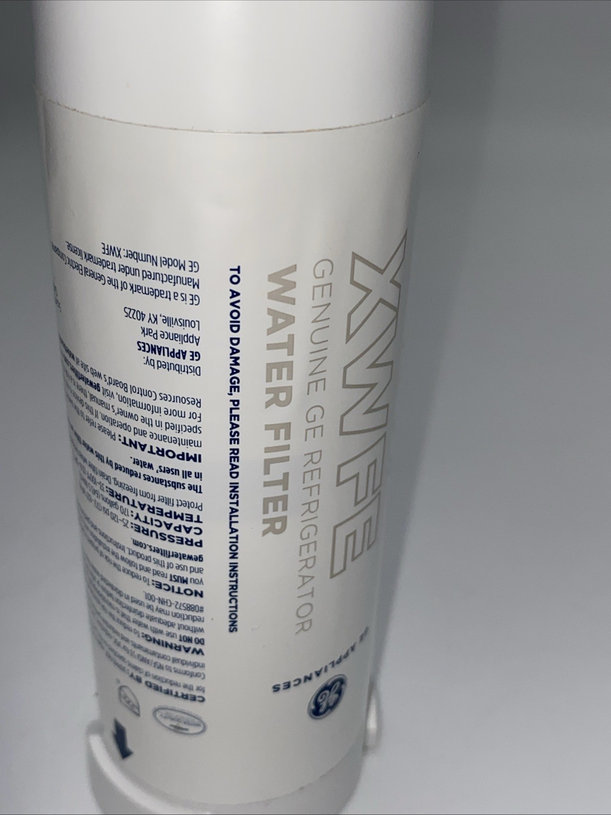 GE XWFE Refrigerator Water Filter – White NO BOX