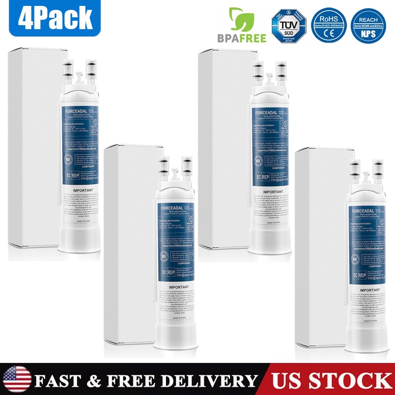 4 Pack Replacement for Frigidaire FPPWFU01 PWF-1 PurePour Water&Ice Filter White