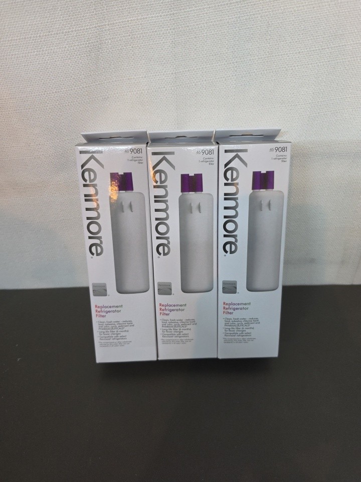 3 Pack Kenmore 46-9081 Replacement Refrigerator Water Filter. Sealed