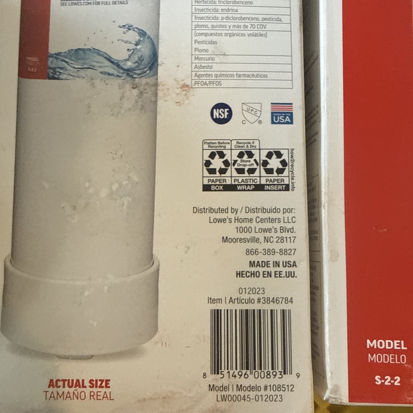 Project Source 3846784 Refrigerator Water Filter 4 Pack (2 Packs Of 2)