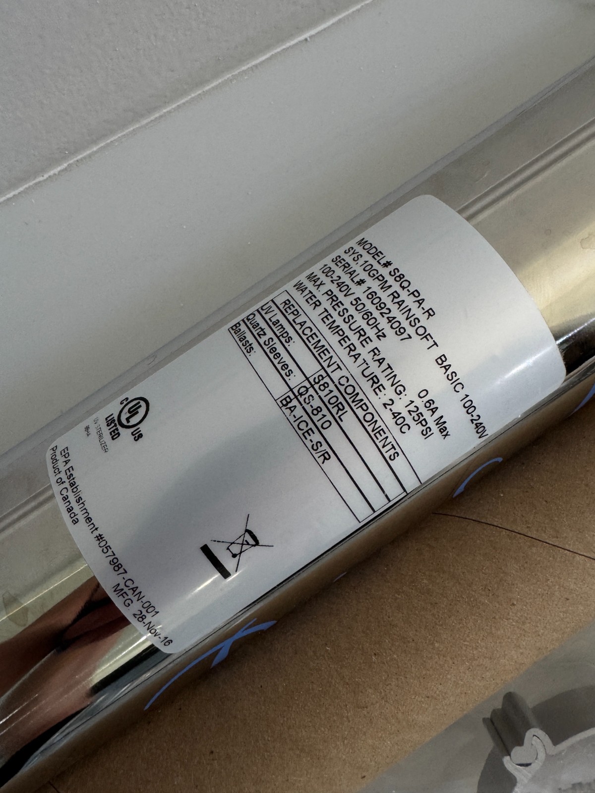 Rain Soft S8Q-PA-R New Controller UV Ballast «BA-ICE-S Sterilight»