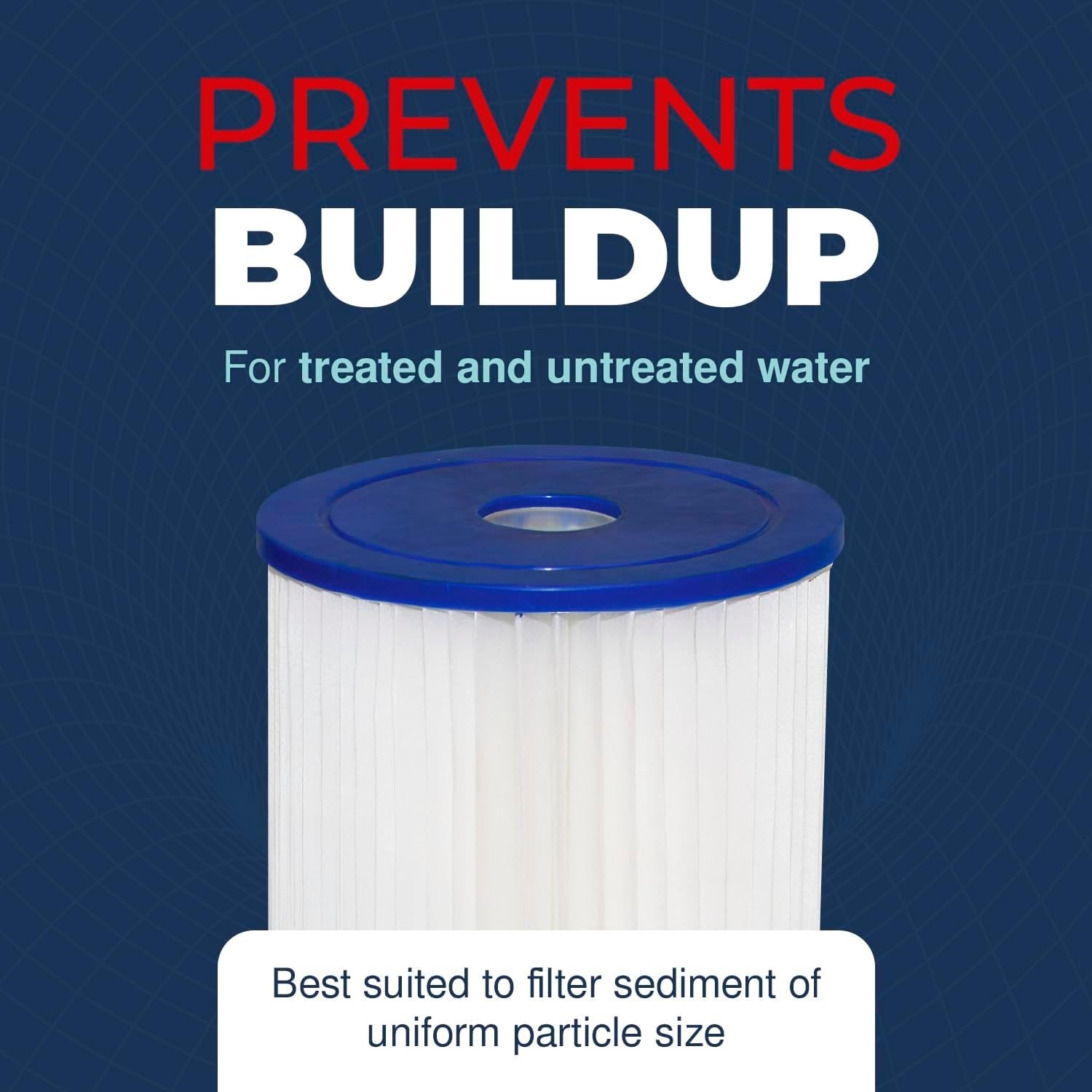 5 Micron Whole House Sediment Filter – 10×2.5 In, 2-Pack for Clean Water Flow