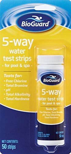 5-in-1 Pool Test Strips, 50 Strips, Quick & Easy Testing for Crystal Clear Water