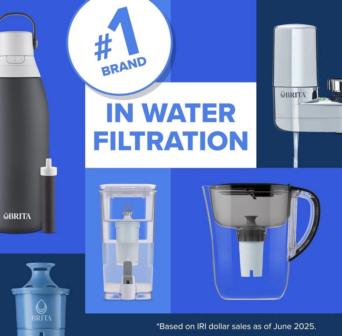 6 PACK Brita Standard Replacement Filters for Pitchers and Dispensers New In Box