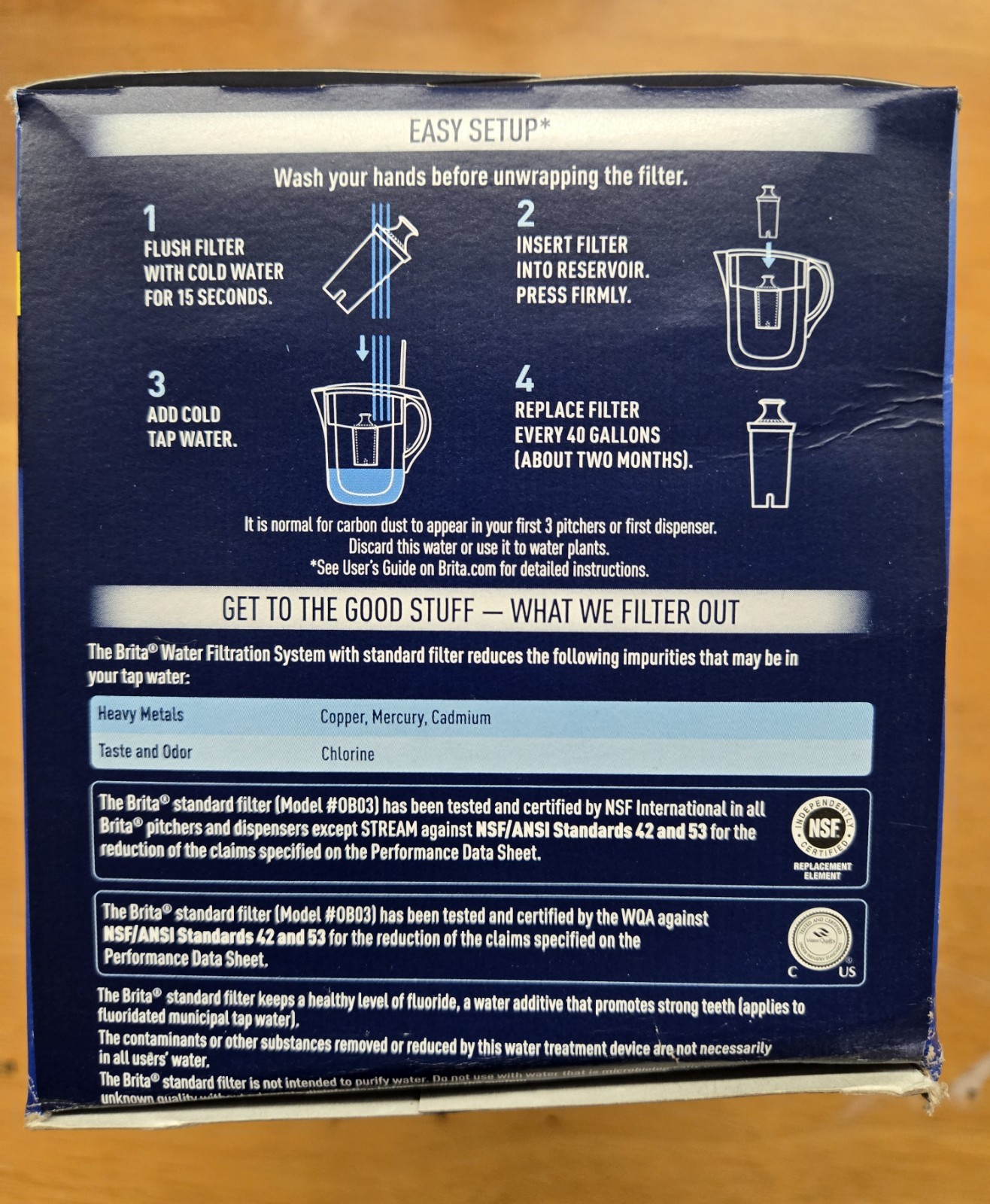 Brita Standard Water Filter Replacement Filters for Pitchers and Dispensers 6 PK