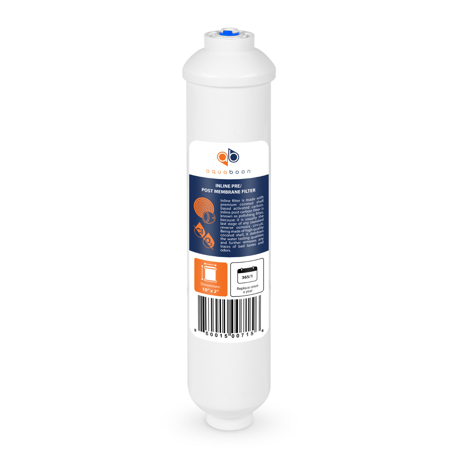 25 Pack of Inline Post/Carbon Polishing Water Filter for RO Standard Size QC