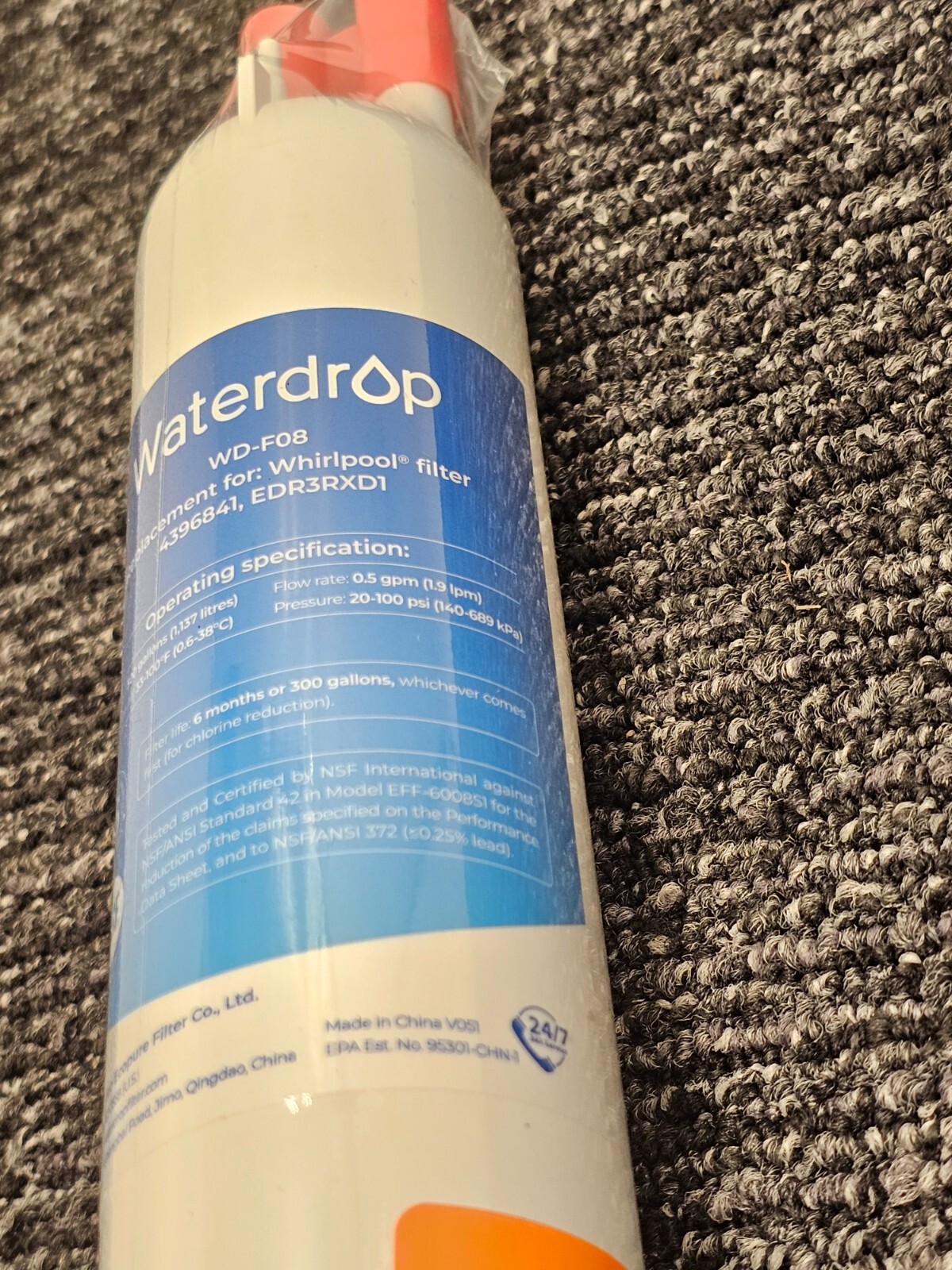 (QTY 2) Waterdrop WD-F08 Refrigerator Water Filter For Kenmore 46-9083 46-90309