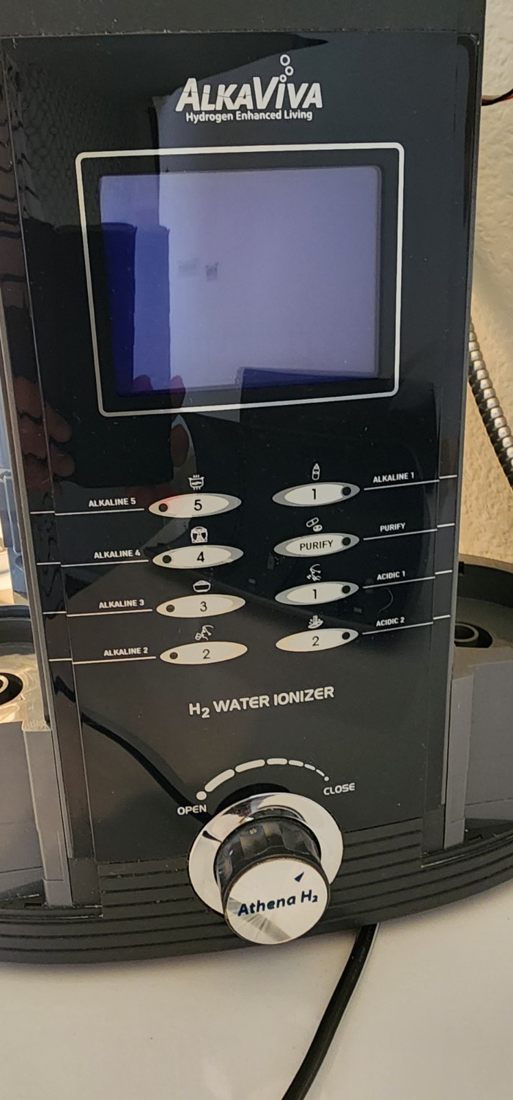 Athena H2 AlkaViva Water Ionizer Machine-Alkaline Water Sys-Used -No Filters