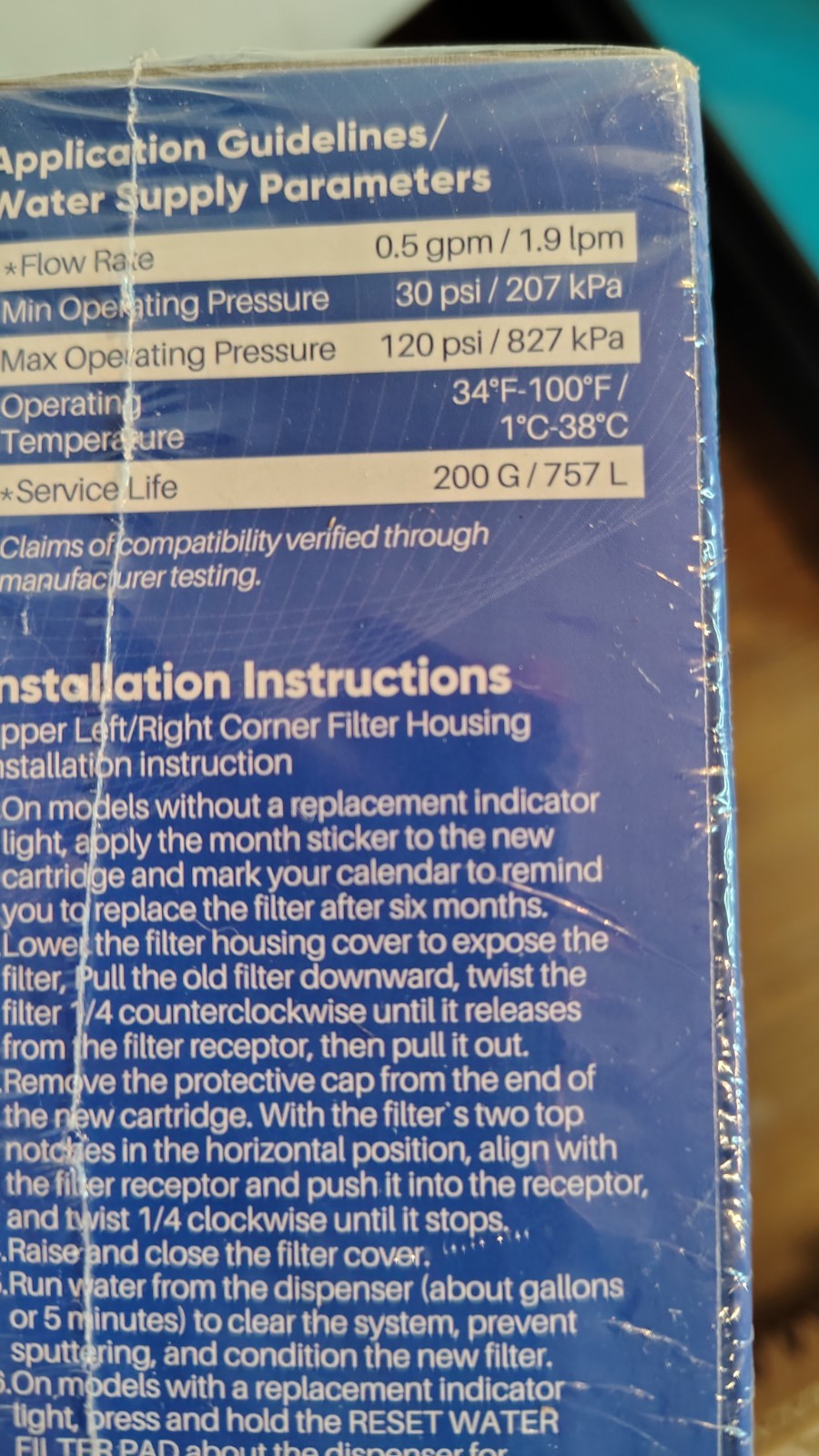 PurePlus RWF4700AC Refrigerator Water Filter 3 Pack LG/ Kenmore Read Description