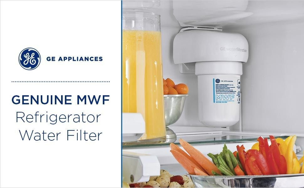 GE MWF Genuine GWF 46-9991 for MWFP Smartwater Fridge Water Filter – 3 Pack