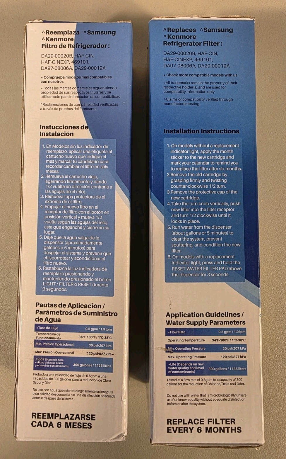 IcePure RWF4700AC Refrigerator Water Filter Replacement New In Box (Lot Of 2)