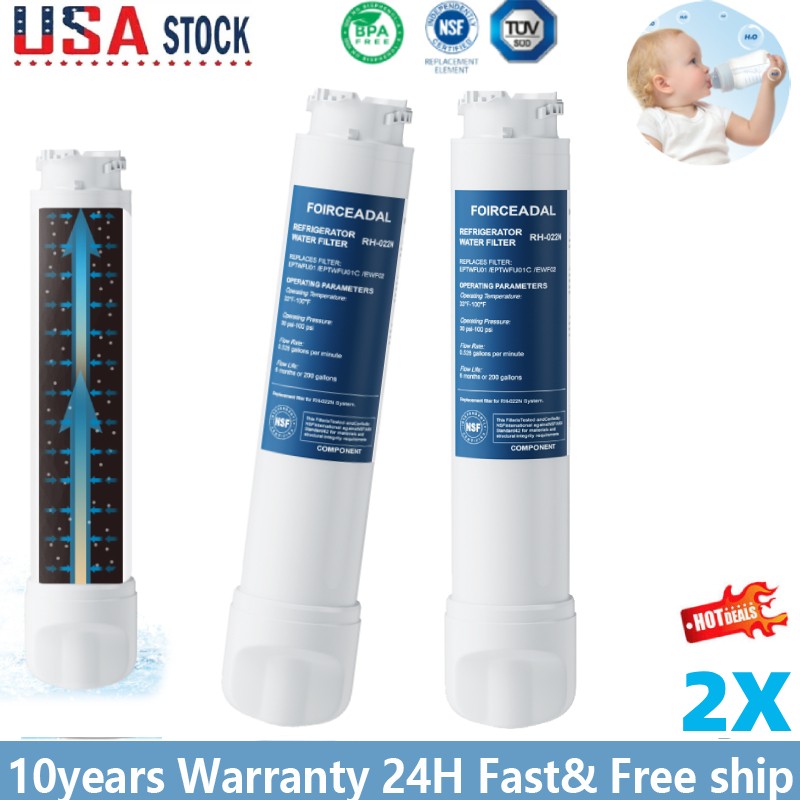 2PCS For Frigidaire EPTWFU01 Pure Source Ultra II Refrigerator Water Filter NEW