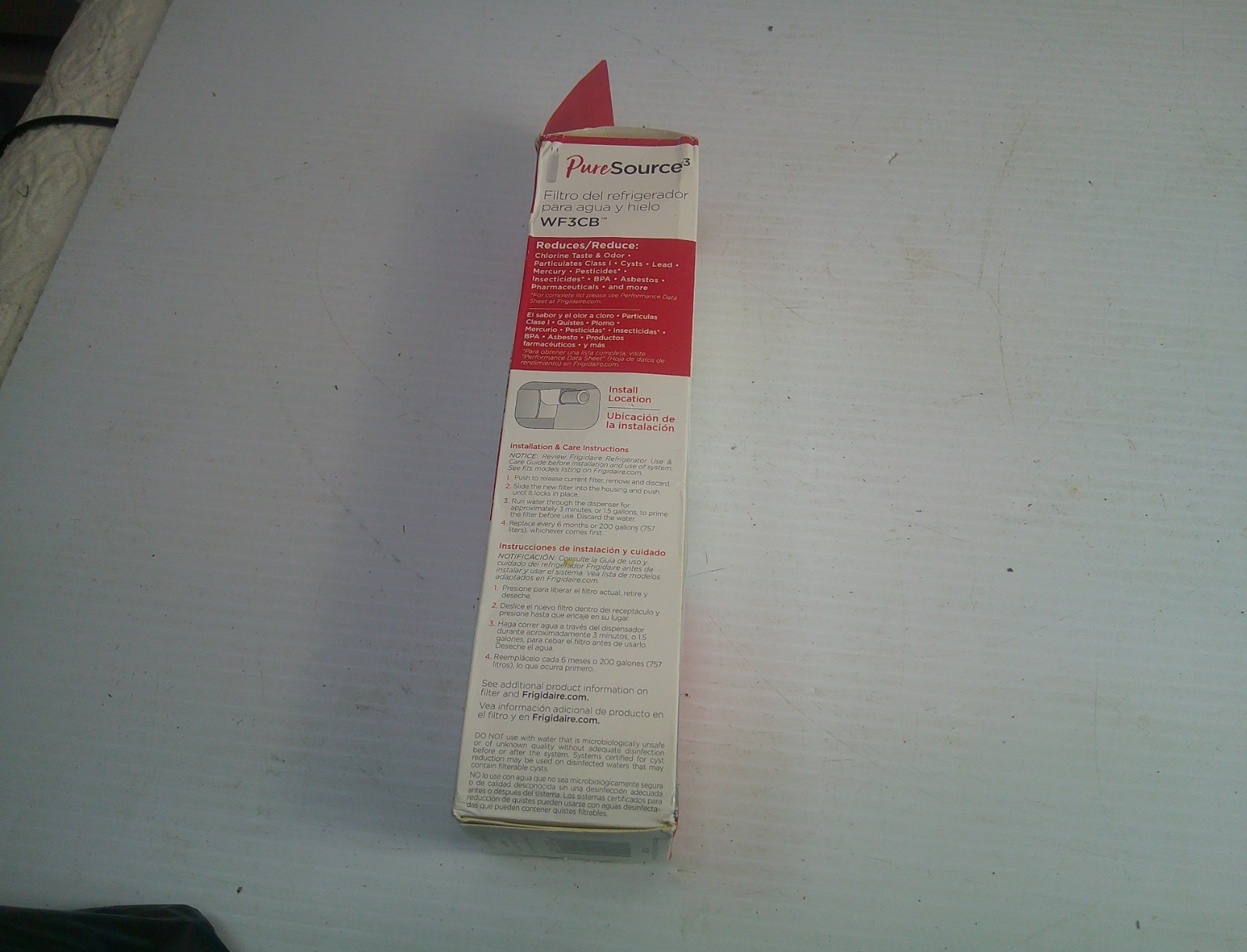 Frigidaire WF3CB Water Filter for Frigidaire Refrigerator – White 1PC