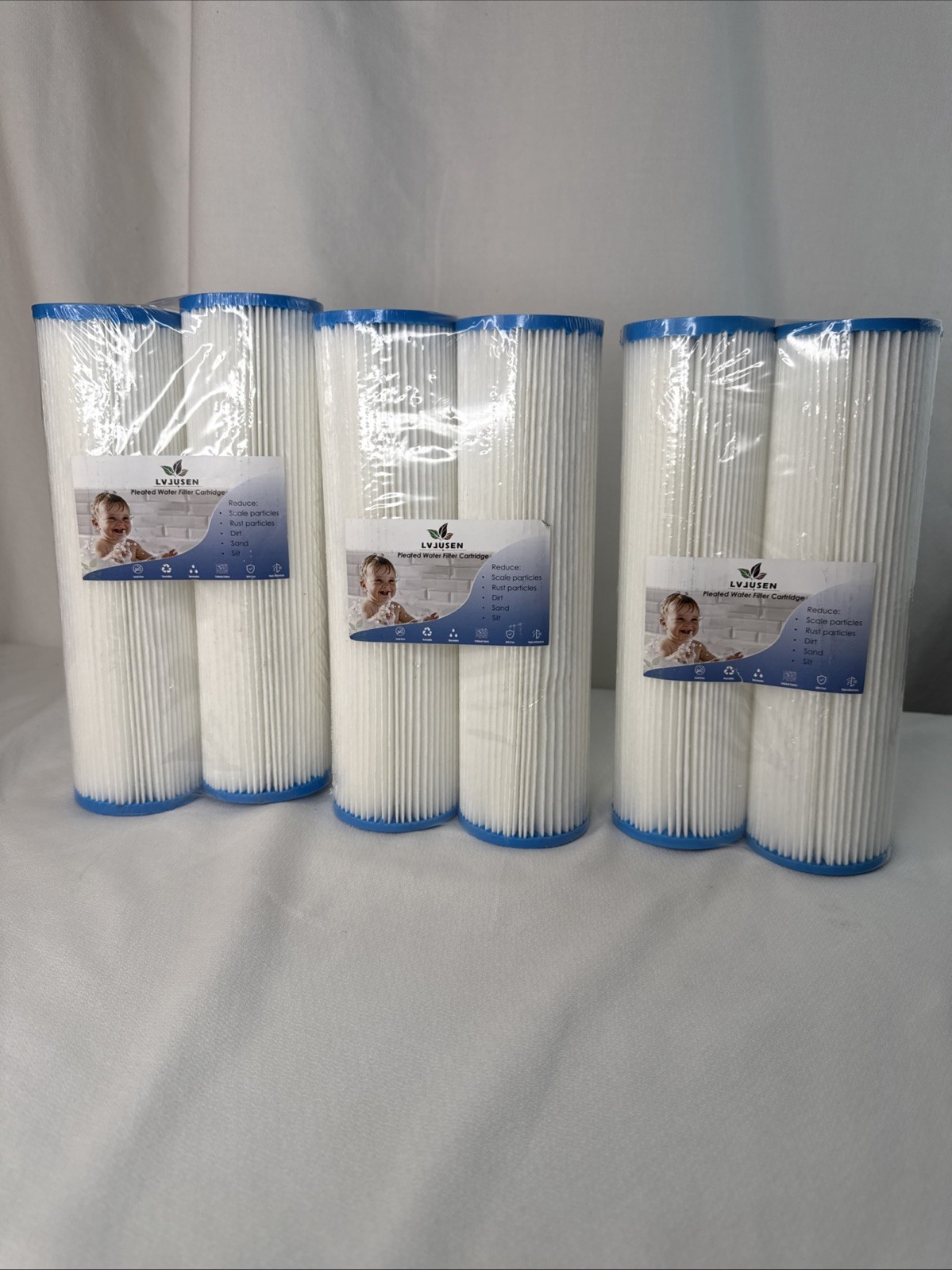 6 20 Micron Sediment Water Filter 10 x 2.5 inch for WFPFC3002/ WHKF-WHPL/ W50PE