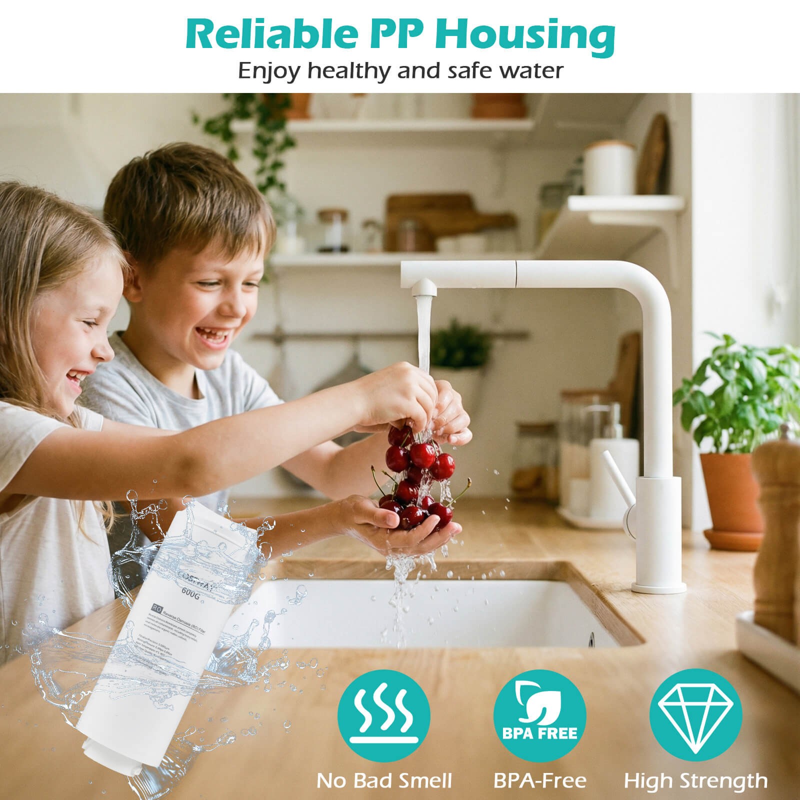 600 GPD Replacement RO Filter for AW-RB20/RB05 Under-Sink Reverse Osmosis System