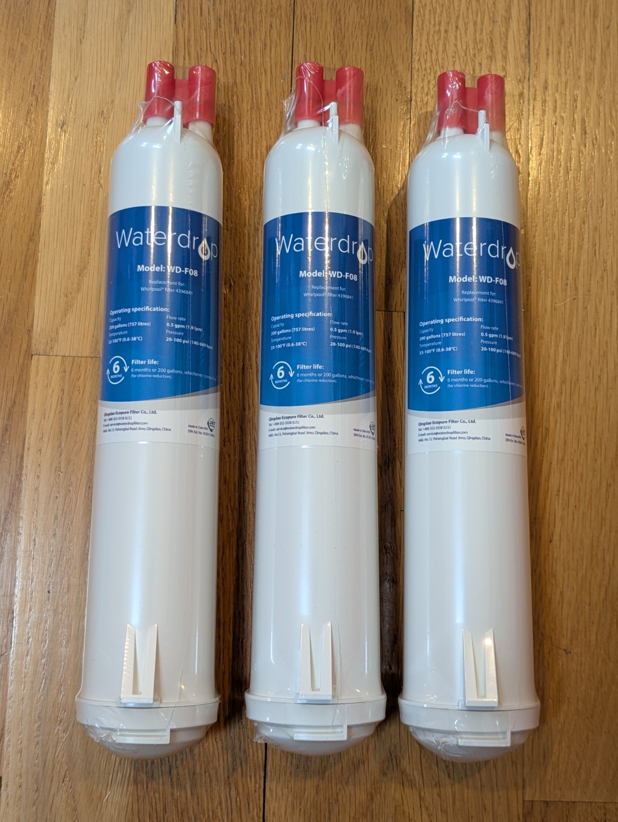 Waterdrop WD-F08 Water Filter (3 PACK) NEW