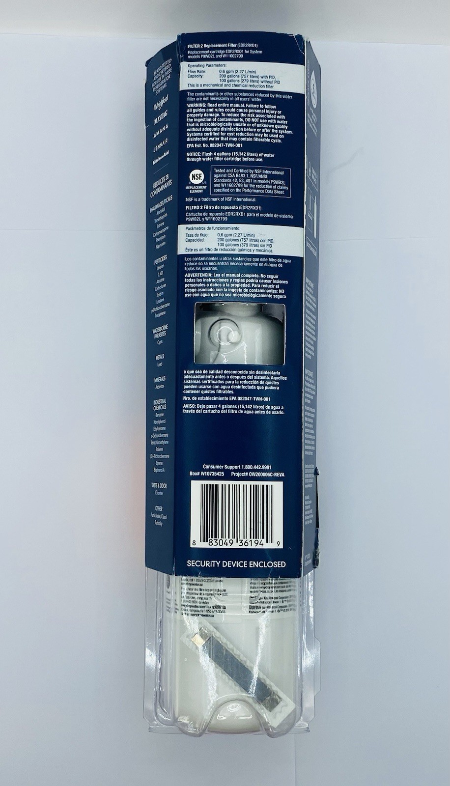 ED Filter 2 – Refrigerator Water & Ice – Genuine OEM Replacement