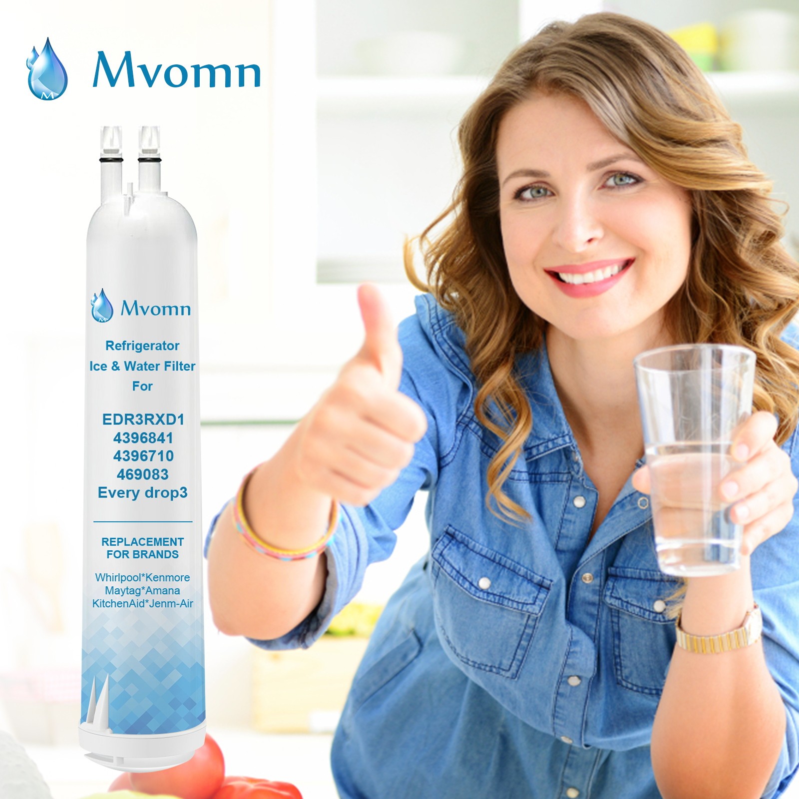 Mvomn Refrigerator Filter, Replacement for Kenmore® 46-9083, 46-9030, 6 Pack