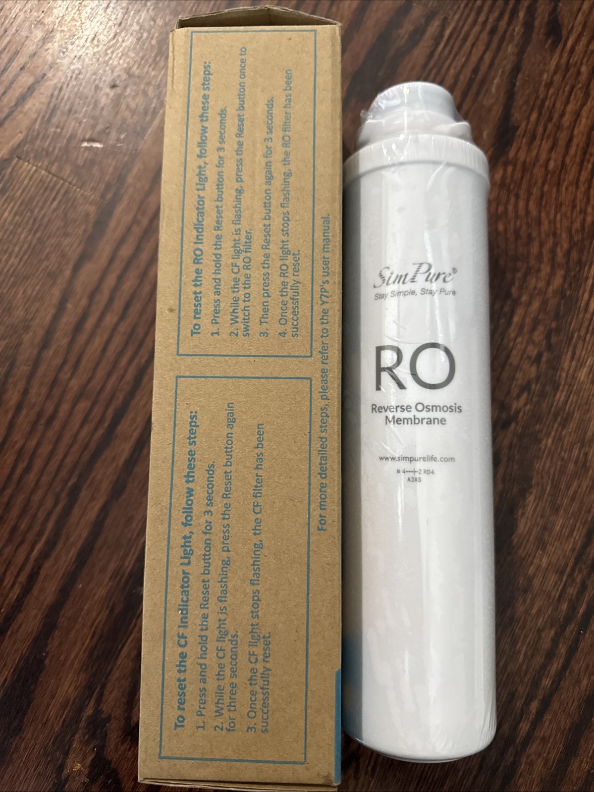 SimPure Y7P/Y7P Series RO Filter Replacement Cartridge New In Box. Free Ship