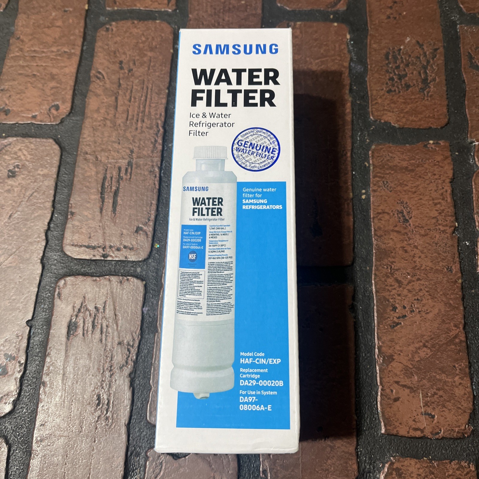 Samsung HAF-CIN/EXP Refrigerator Water Filter – White (DA29-00020B)