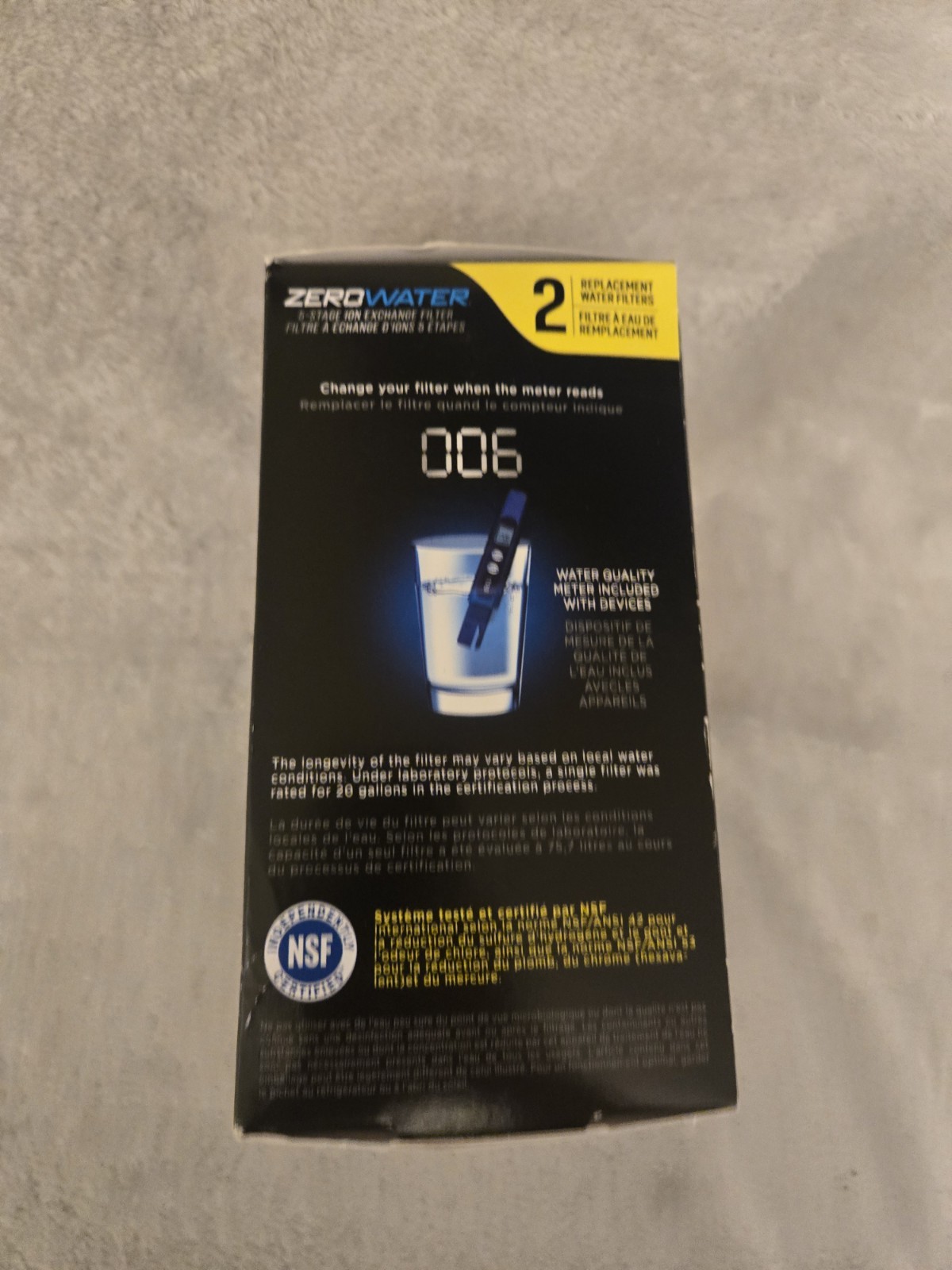 ZeroWater 5 Stage Advanced Filtation Replacement Filters ZR-017 2-Filters NEW