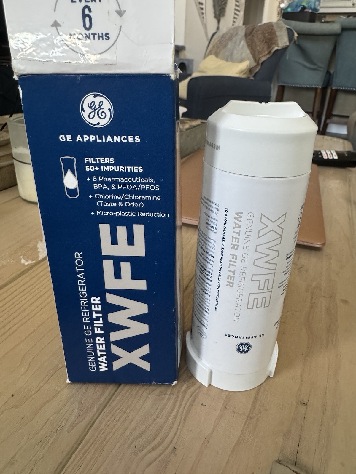 GE XWFE Refrigerator Water Filter – White