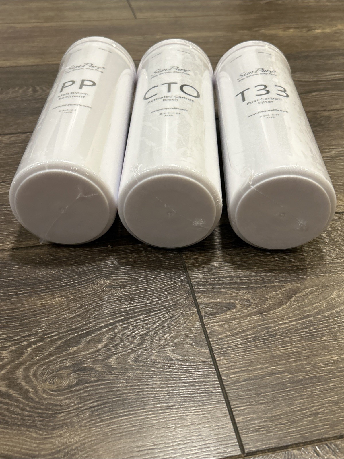 6 Months Set PP, CTO, T33 Water Filter Replacement For SimPure T1-400 RO System