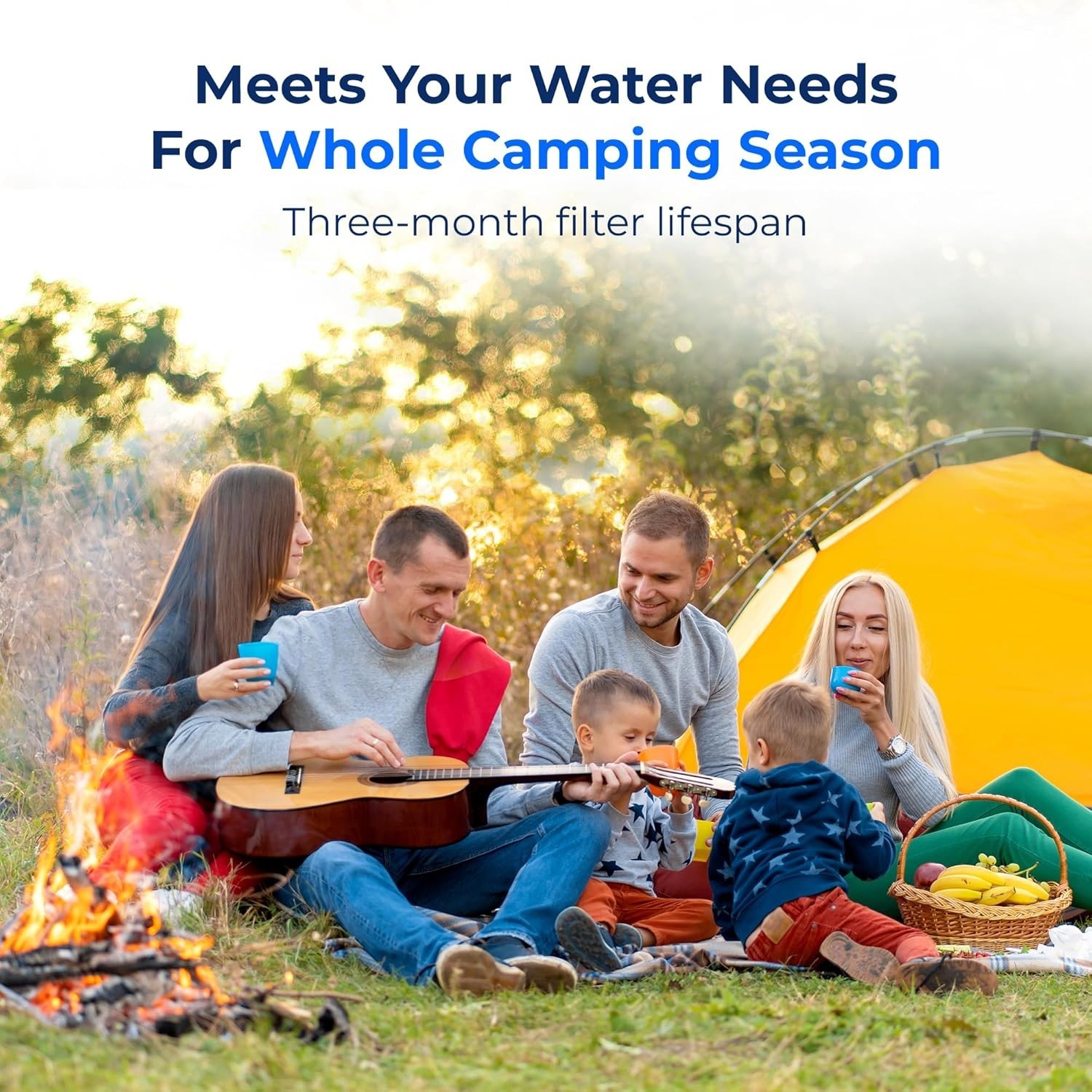 Waterdrop RV Inline Water Filter,NSF Certified,6 Filters with 6 Hose Protectors