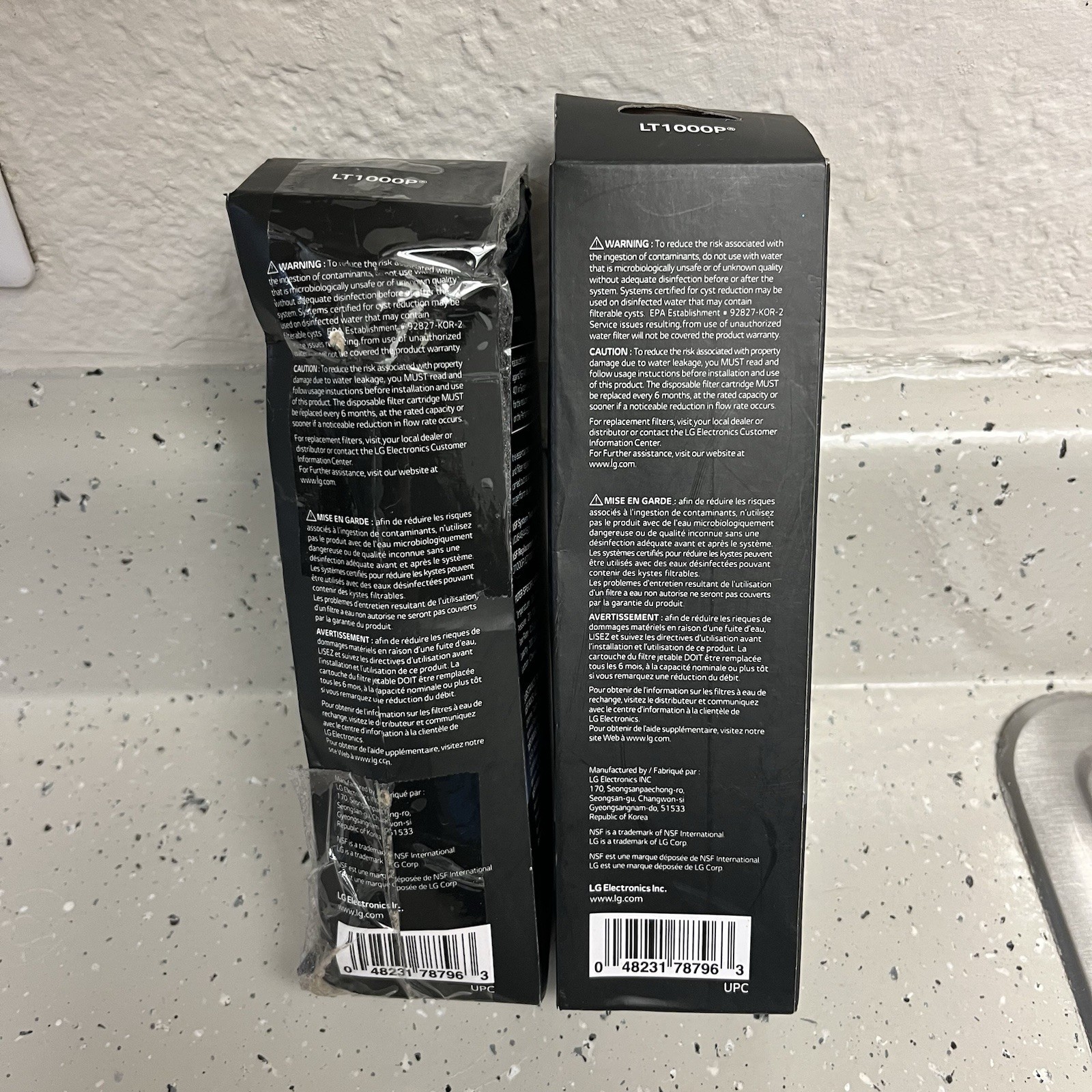 Replacement Water Filters For LG LT1000P/PC/PCS New Lot Of 2 Boxes