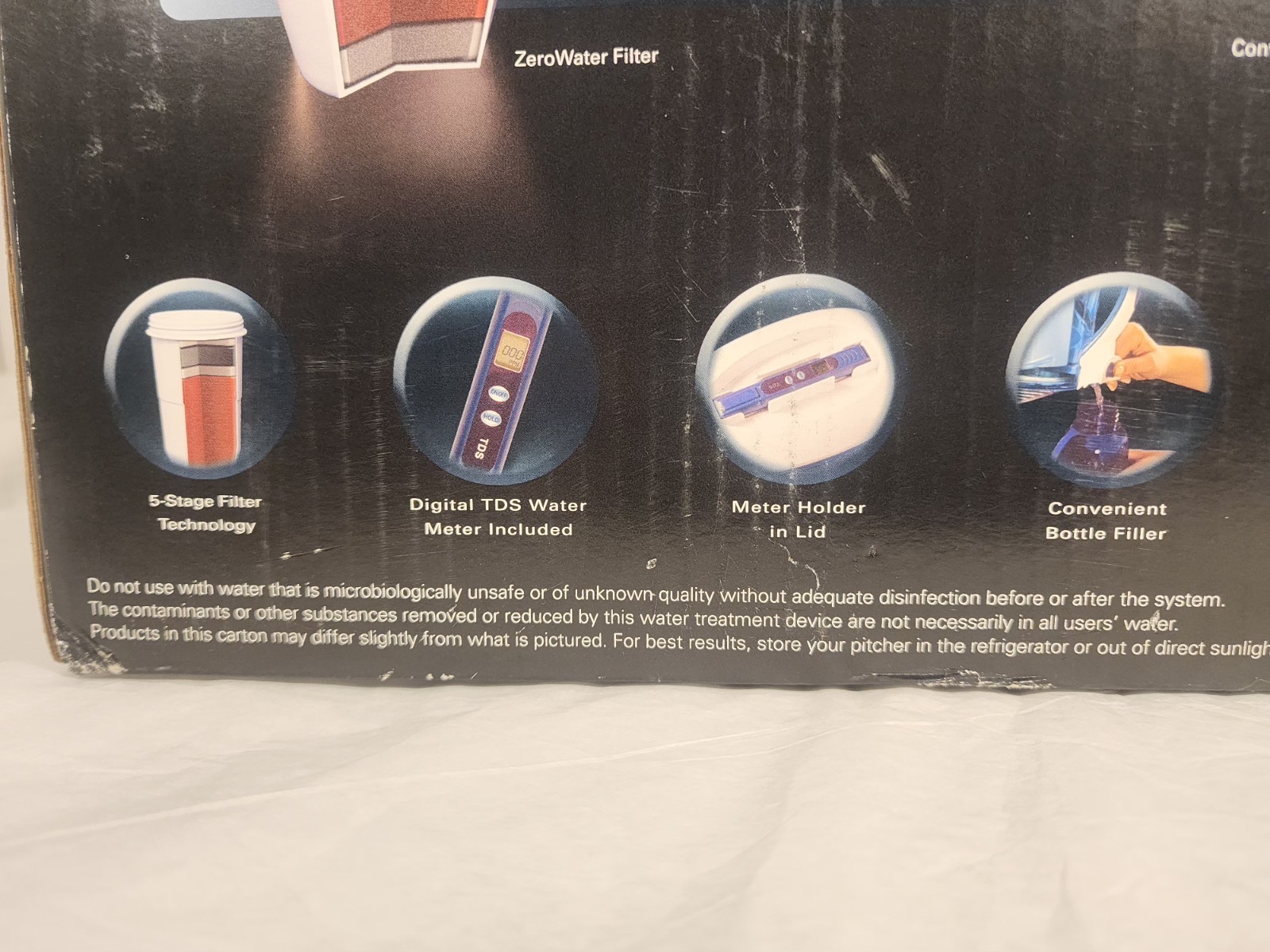 10-cup ZeroWater Pitcher ZP-010 Advanced 5-Stage ION Exchange Filtration Pitcher