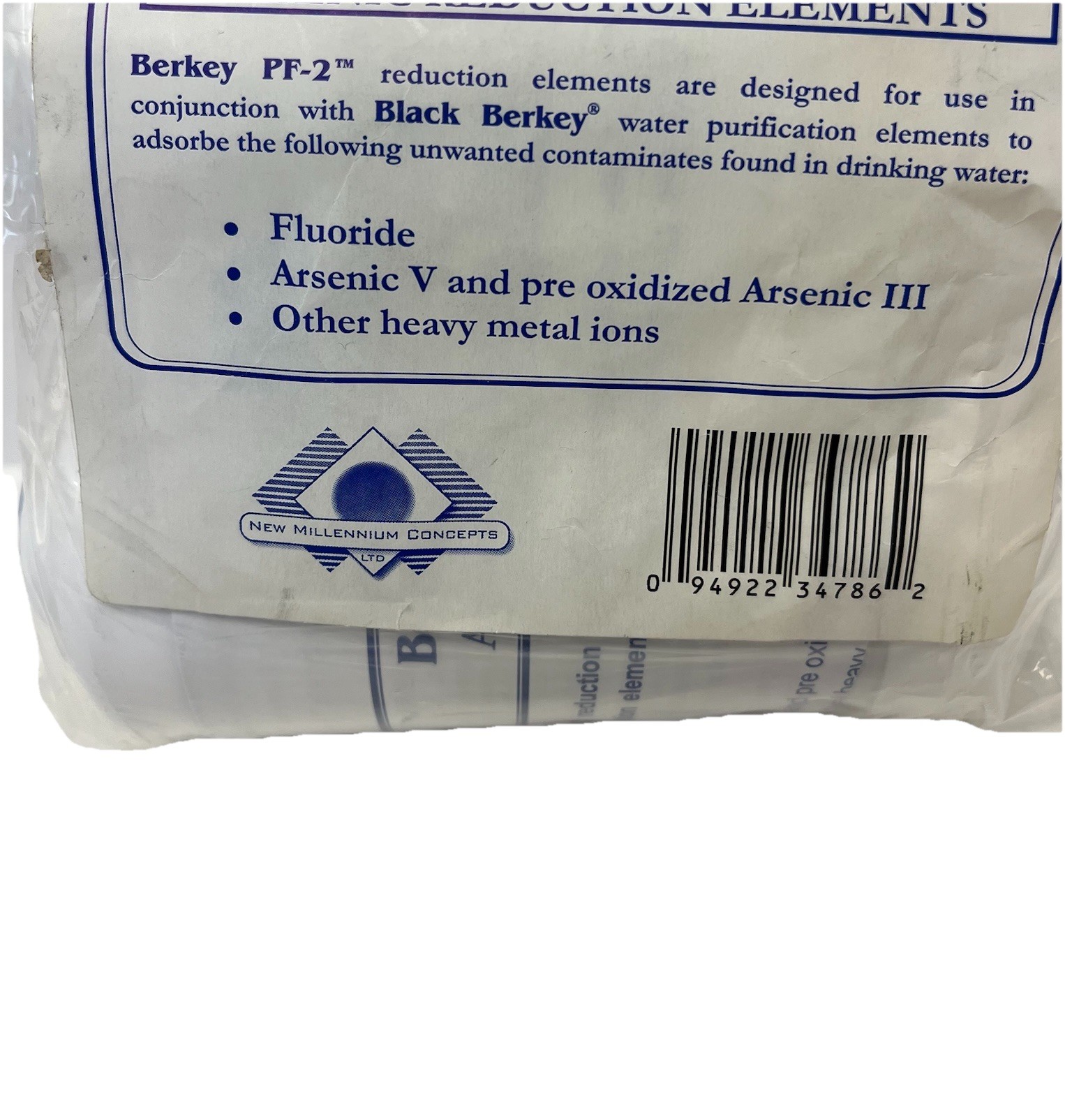 Berkey PF-2 Fluoride Arsenic Reduction Replacement Filters for Berkey Systems Pk