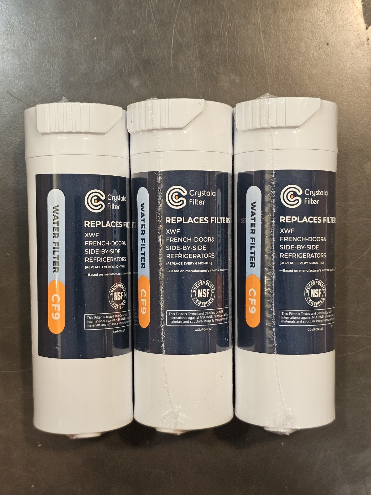 New Crystala Filters XWF Water Filter 4-Pack of CF9 In package Sealed In Plastic