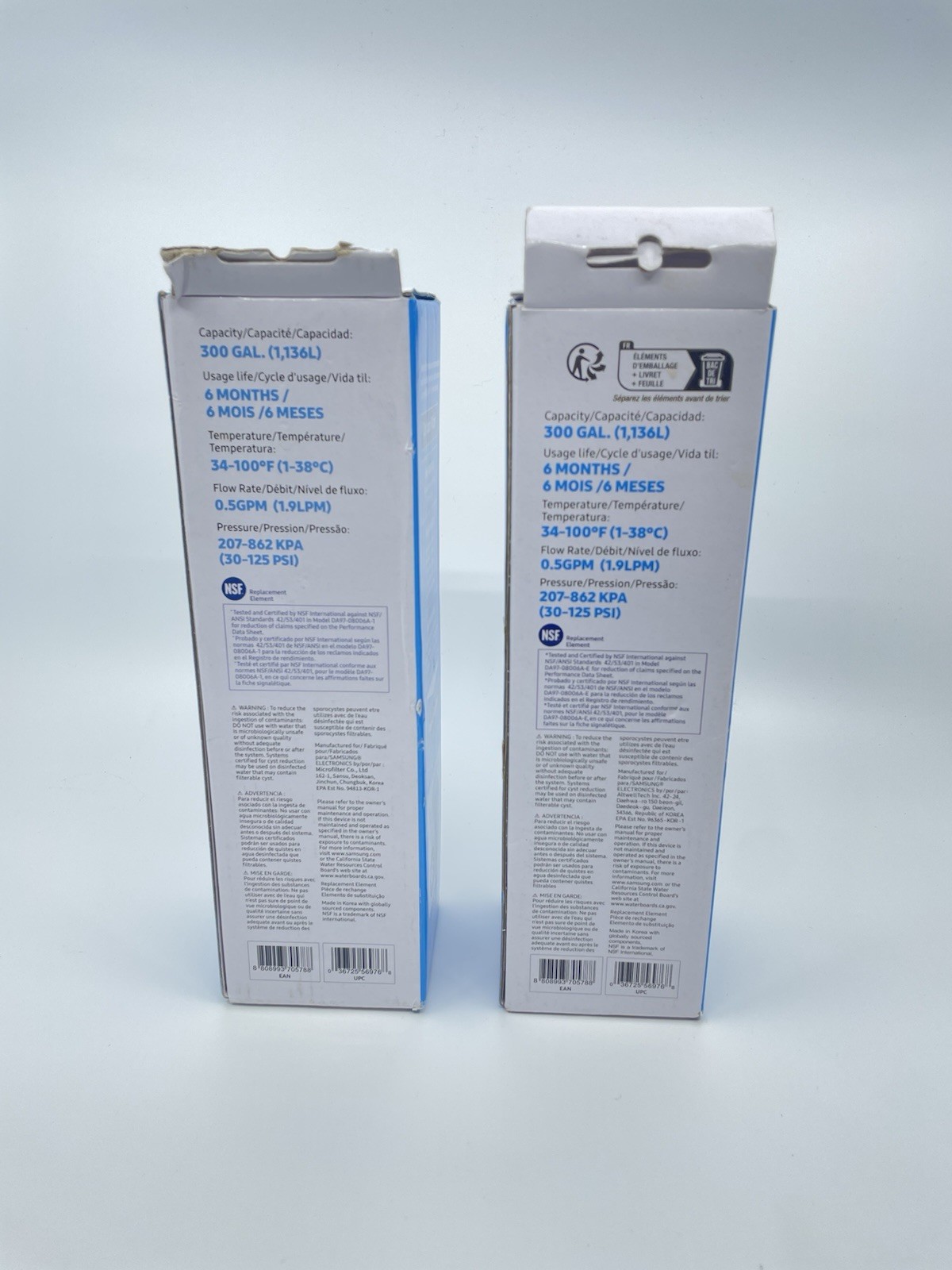 2 PACK Genuine Samsung DA29-00020B HAF-CIN/EXP Refrigerator Water Filter (New)
