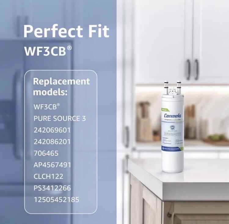 [1-Pack] Cenmela CML006 200 Gallons Compatible with Frigidaire WF3CB