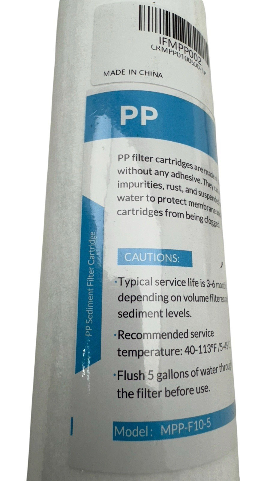 Membrane Solution 10″x2.5″ Whole House Sediment Water Filter MPP-F10-5 Lot of 6