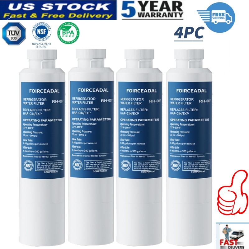 4-PACK For Samsung DA-97-08006A DA-97-08006A-B DA-97-08006B Ice Water Filter