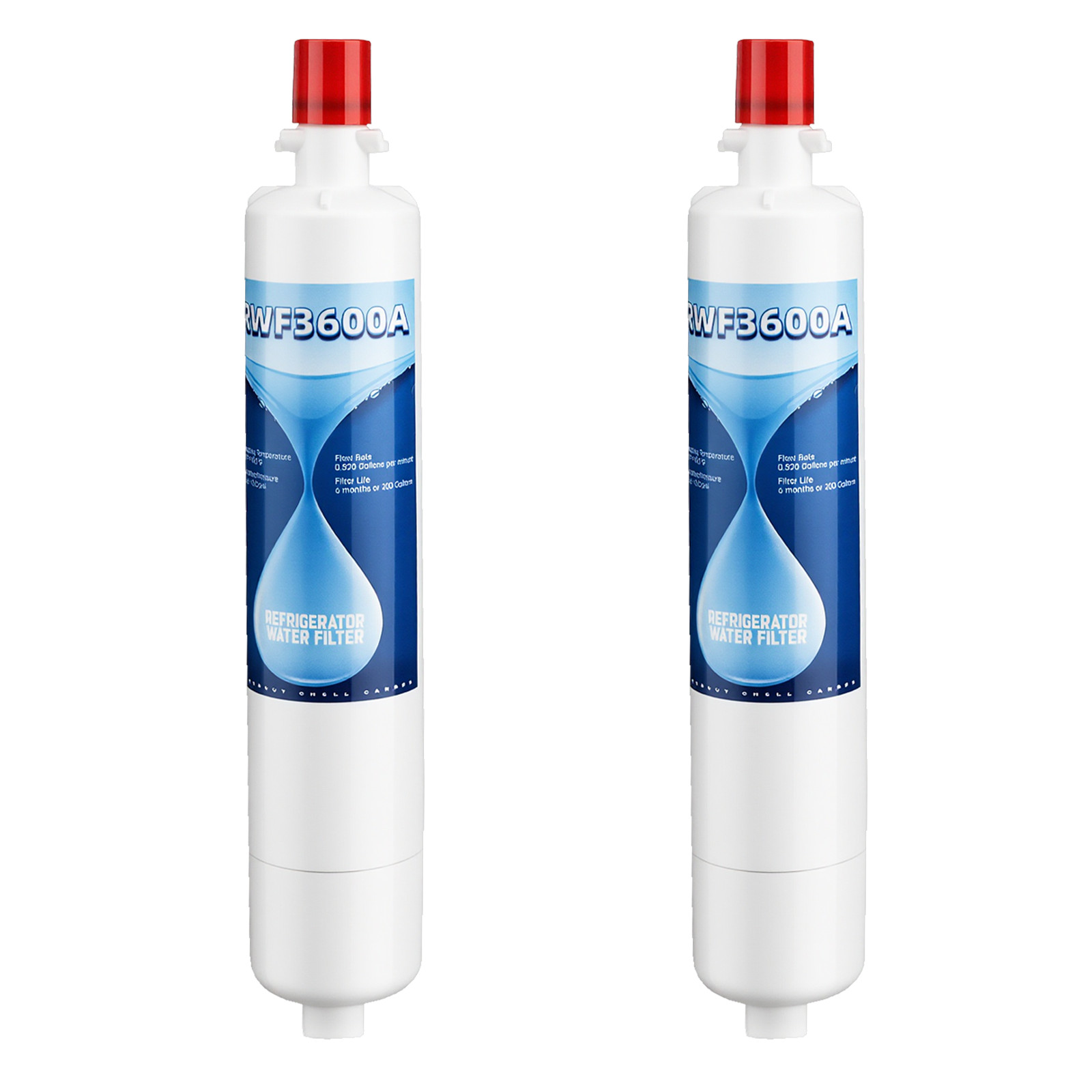 2 pack Refrigerator Water Filter Replacement for GE RPWF (NOT RPWFE), WSG-4